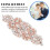 Rhineston Applikation Bröllopsbälte Syapplikation 9