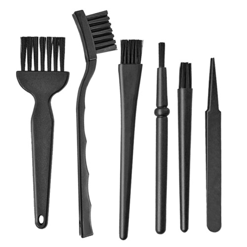 1 Set/6 Delar Svart Tangentbordsborste Multifunktionsborste