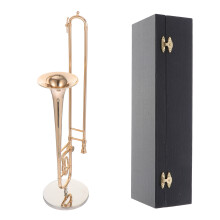 1 St Exquisit Trombon Modell Skrivbordsdekoration Instrument