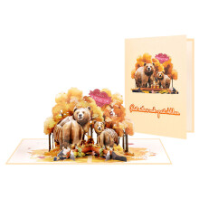 Elegant 3D Popup Invitation Card for Mother's Day Handmade