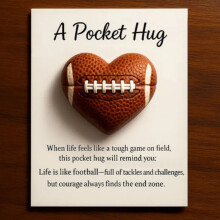 Funny Football Pocket hug Gift for Football Lovers,Birthday