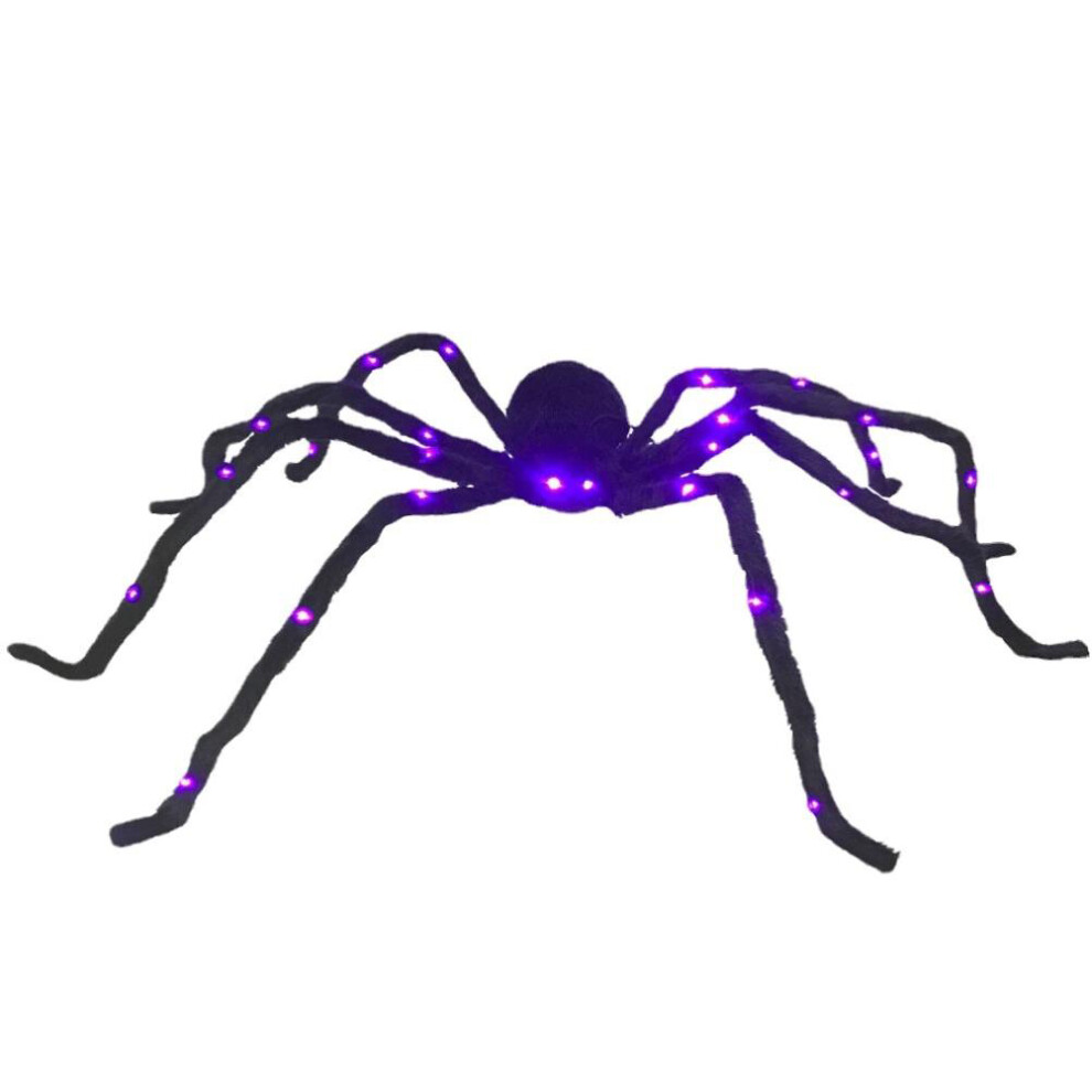 Black/Light Giant Halloween Spider Decoration Up 75Cm/90Cm/125Cm Outdoor Yard