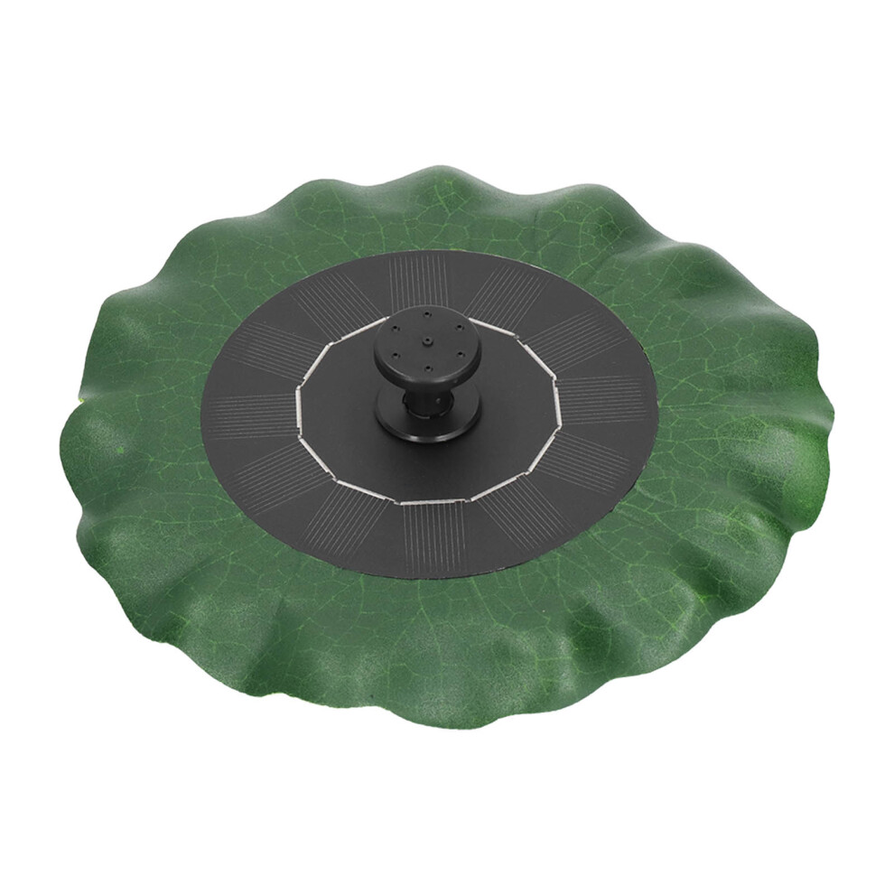 Abs Lotus Leaf Floating Fountain For Garden, Low Water Protection Black 7681356772150