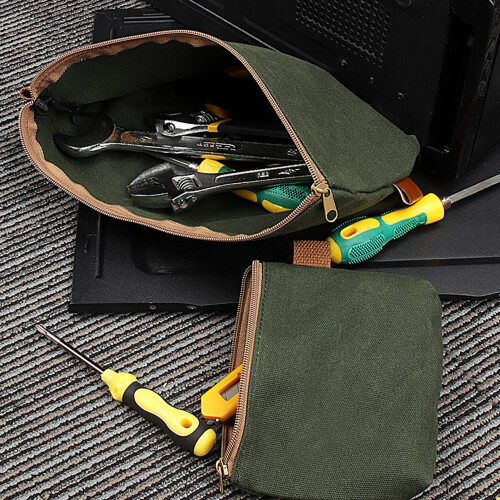 Electrician's Choice: 3 Thickened Canvas Tool Storage Bags 2