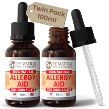 Petastical Allergy Itch Immunity Drops for Dogs Cats (2x 50ml)