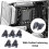5Pcs Desktop Computer Mainboard PCIE 16X  Card Slot  With 2