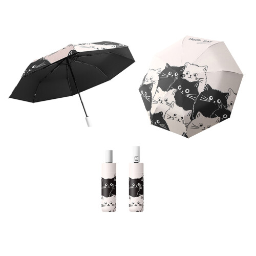 Cats Umbrella Manual/Automatic Large Sunscreen Sunshade-2 2