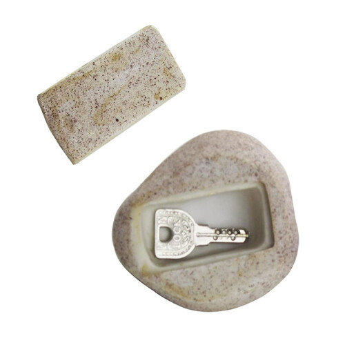 Garden Key Box Rock Hide In Stone Security Safe Storage Box 1
