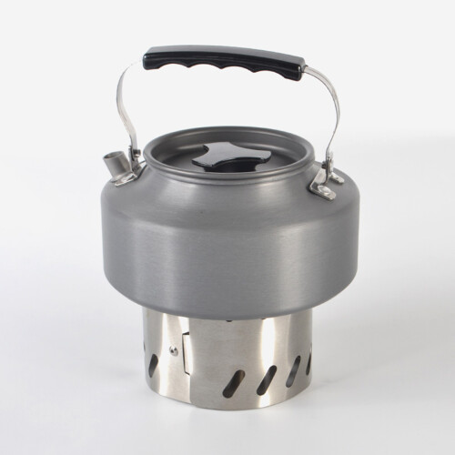 2 In 1 Portable Stainless Alcohol Stove Rack Windscreen for 1