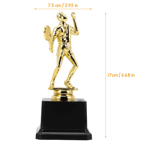 Badminton Trophy Plastic Award with Smooth Surface and Base 1
