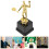 Badminton Trophy Plastic Award with Smooth Surface and Base 5