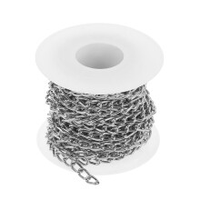 1 roll aluminum curb chain for jewelry making, necklace, bracelet extender