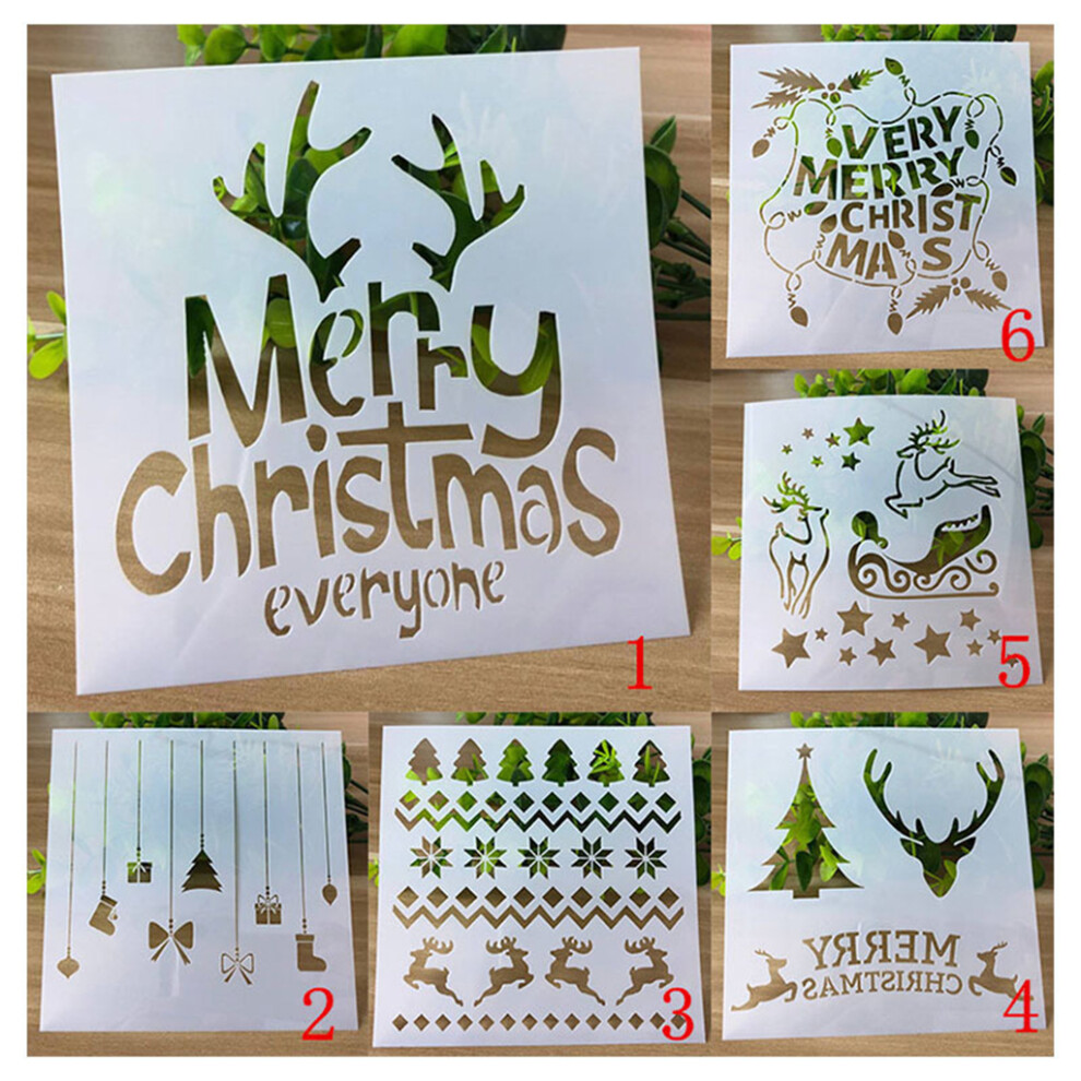 Cake Painting Templates Christmas Printing Hollow Mold Wedding 7704000071222