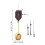 1Set Home Black Quartz Clock Movement Replacement Kit Durable Plastic 7
