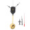 1Set Home Black Quartz Clock Movement Replacement Kit Durable Plastic 5