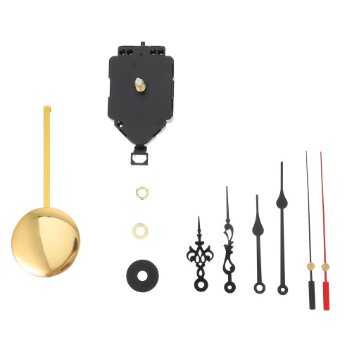 1Set Home Black Quartz Clock Movement Replacement Kit Durable Plastic 1