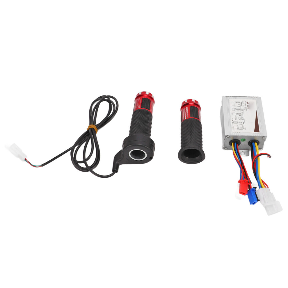 48V 500W Brushless Controller & Twist Grip Set For E-Bikes Red 8411356775375