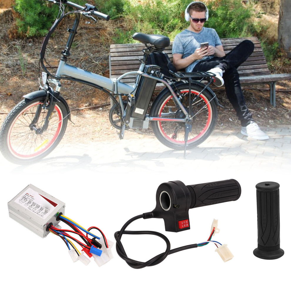 36V 500W E-Bike Controller & Throttle Set With Aluminum Shell 9351356775397