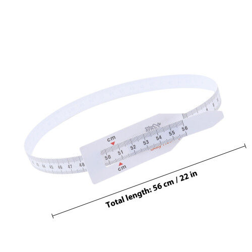 6Pcs Spädbarns Huvudomfångsband Plast 56 Cm 1