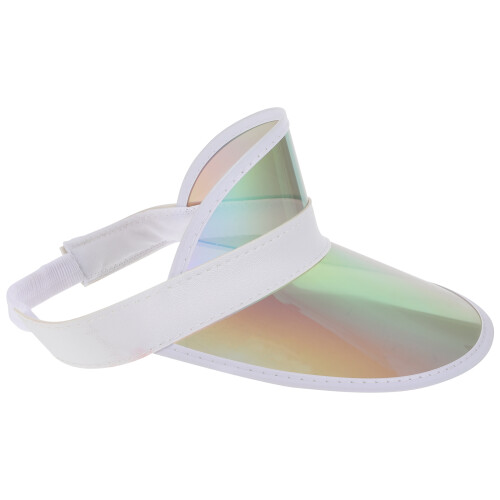 Sun Visor Hat Färgad Solhatt Bred Skärm Av