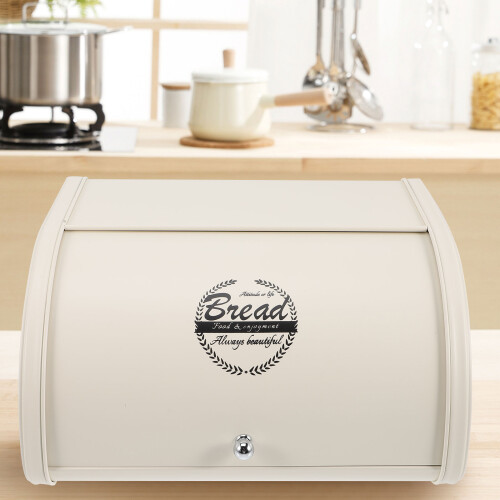 Bread Bin Hemslöjd Brödask Metall Brödhållare Skrivbordsbrödask 2
