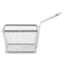 Silverfärgad Köksstekkorg Pommesfrites Rostfritt