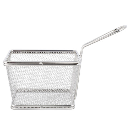 Silverfärgad Köksstekkorg Pommesfrites Rostfritt