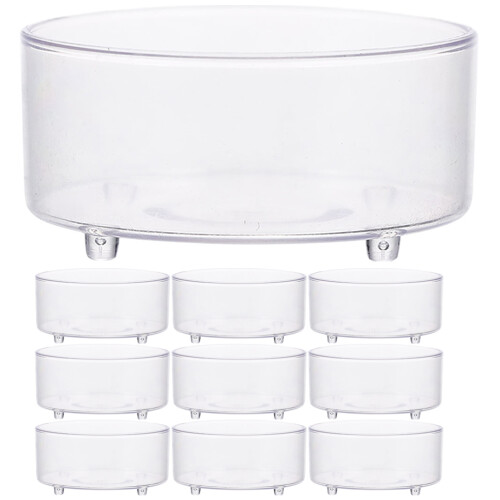 10Pcs Akryl Reptil Vattenkärl Matbehållare Container