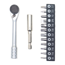 Ratchet Handle 1/4Inch Drive with-Three horizontal han