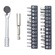 Double Tip Ratchet Screwdriver 1/4 Drive Ratchet-24 batches