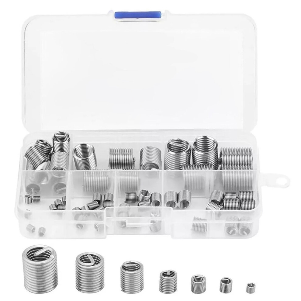 60Pieces Wire Thread Inserts Helical Coil Thread Sleeve Insert 7754000208203