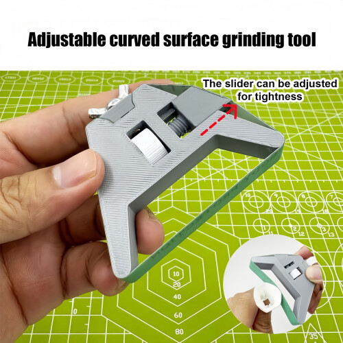 Ergonomic Curved Sander Slider Adjustable Grip For Detailed 1