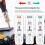 10Pcs Precisions Multi Angle Ratchet Wrench Screwdriver Set-Red 5