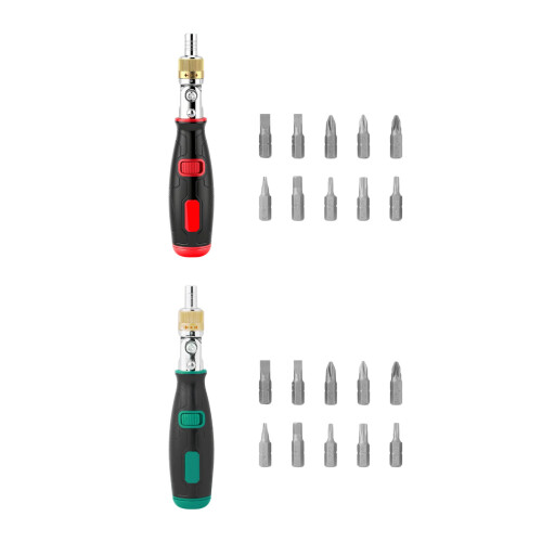 10Pcs Precisions Multi Angle Ratchet Wrench Screwdriver Set-Red 1