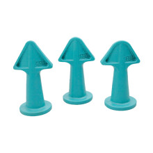 3Pcs Caulking Nozzle Applicator Finishing Tool-Light Blue