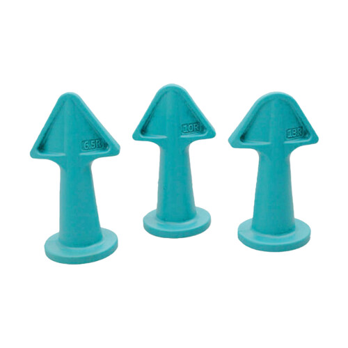 3Pcs Caulking Nozzle Applicator Finishing Tool-Light Blue
