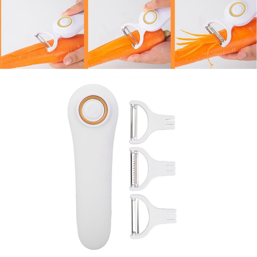 Handheld Electric Peeler for Fruits and Vegetables - 3 Blade Options-image-OPC-PMJSM57-NEW
