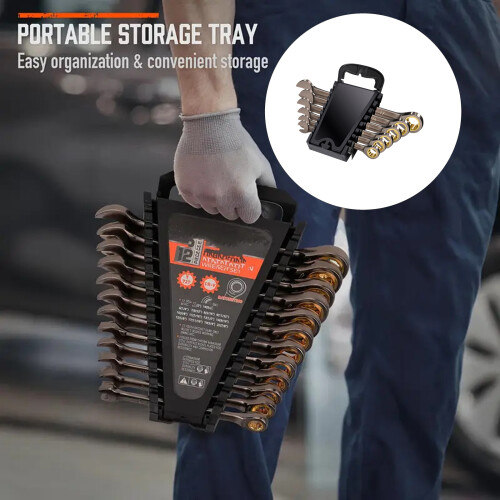 Compactly Double Direction Ratchet Wrench Tool Kit-8 piece set 1