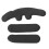 Black Universal Helmet Foam Liner with Sticky Adhesive & Hook Loop 7