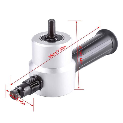Double Head Iron Nibbler Cutting Tool Electric Drill Attachment 2