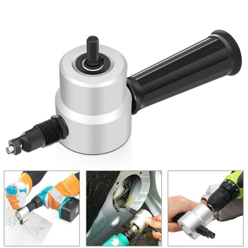 Double Head Iron Nibbler Cutting Tool Electric Drill Attachment 1