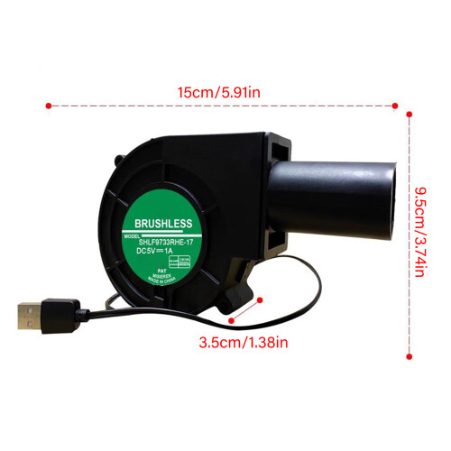 Light Weight USB 5V Blower For Backyard Fire-without air duct 2