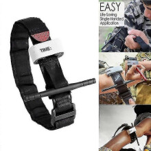 (95cm) Tourniquet Survival Tactical Combat Application Red Tip Military Medical Emergency Belt Aid For Outdoor Exploration