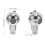 Silver ABS Salon Shampoo Spray Head Durable Ergonomic Design 2