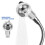 Silver ABS Salon Shampoo Spray Head Durable Ergonomic Design 9