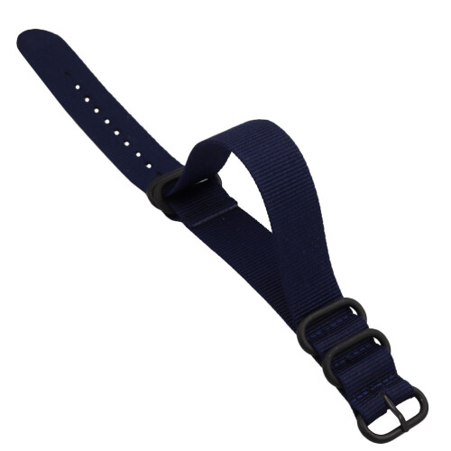 1 St Nylon Reglerbart Handband 22 Mm Mörkblå 2
