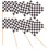 Pack Av 100 Racingflagg Tandpetare, Svart 7