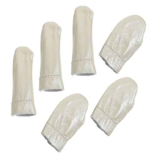 6 Pcs Läder Stickfästningsvirke För Och Pejefinger