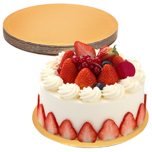 10Pcs Cake Base Runsa Brädor Vågat Papper 10