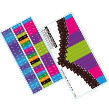 2Pcs Kalimba Notsticker Tangentbordsskidor Skalsticker 21 Ton
